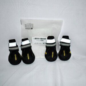 QUMY Dog Shoes for Medium Large Breed in Black Size 1 NEW